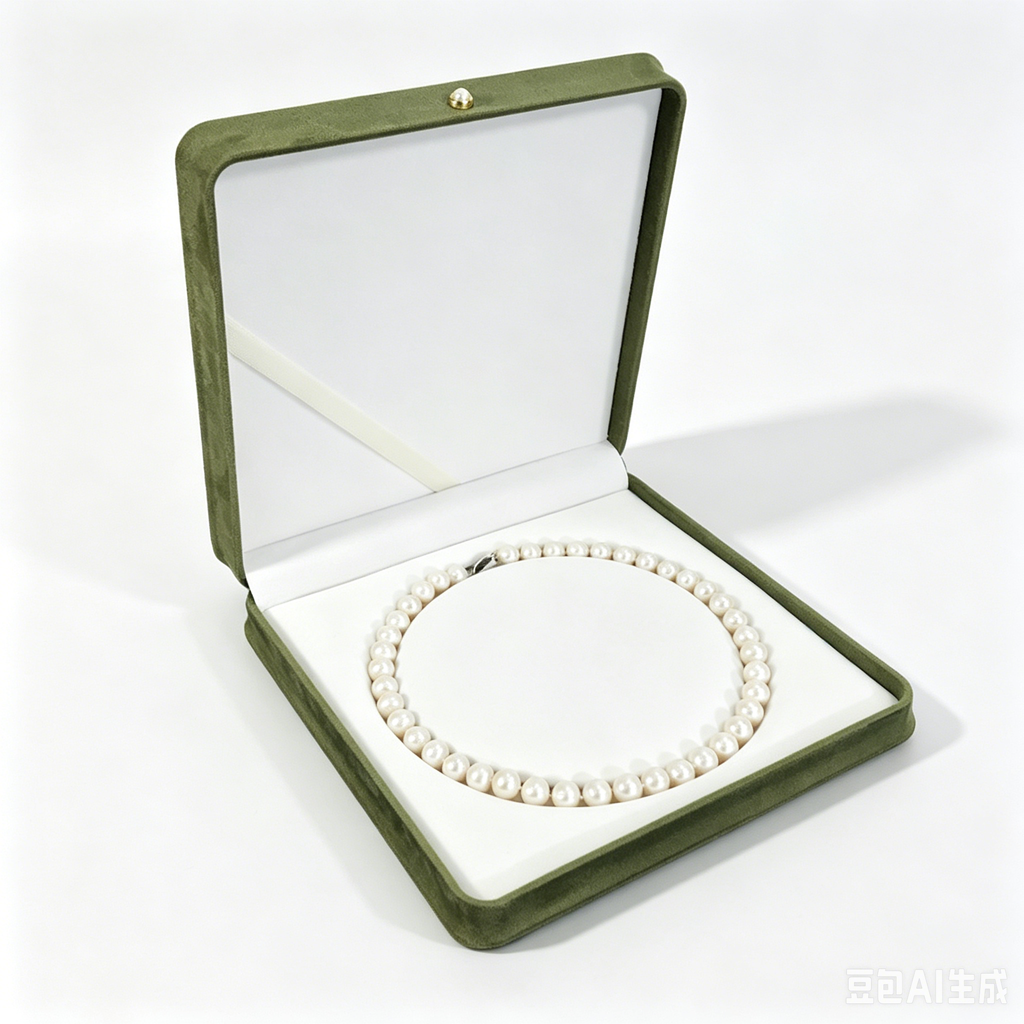 Minimalist well-crafted pearl necklace box 4 colors BN477