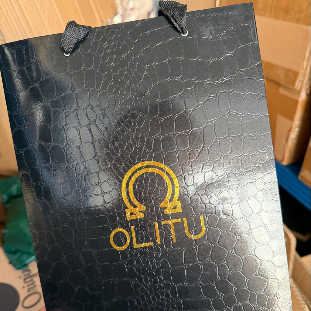 Big sizes crocodile pattern shopping bag for luxury jewelry, clothing and boutique shop