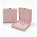 New designed soft suede jewellery set boxes 4 colors BN322