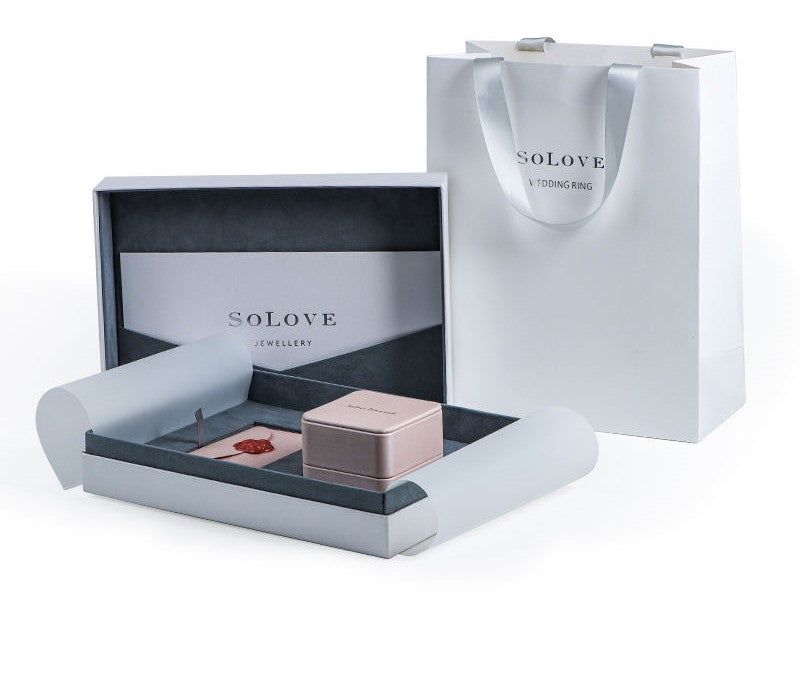Premium jewelry box with outer box for certificate PQ946
