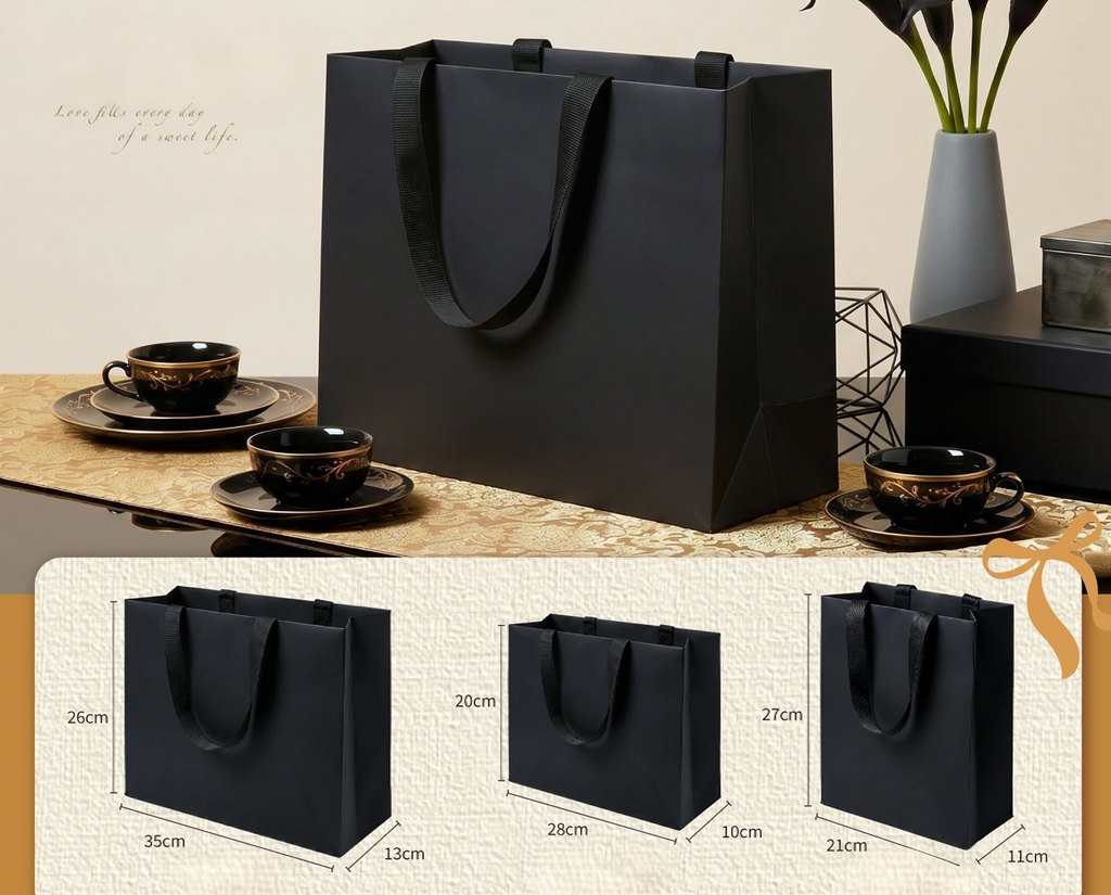 Laminated fine quality shopping bag for jewellery, clothing store 5 colors SP236
