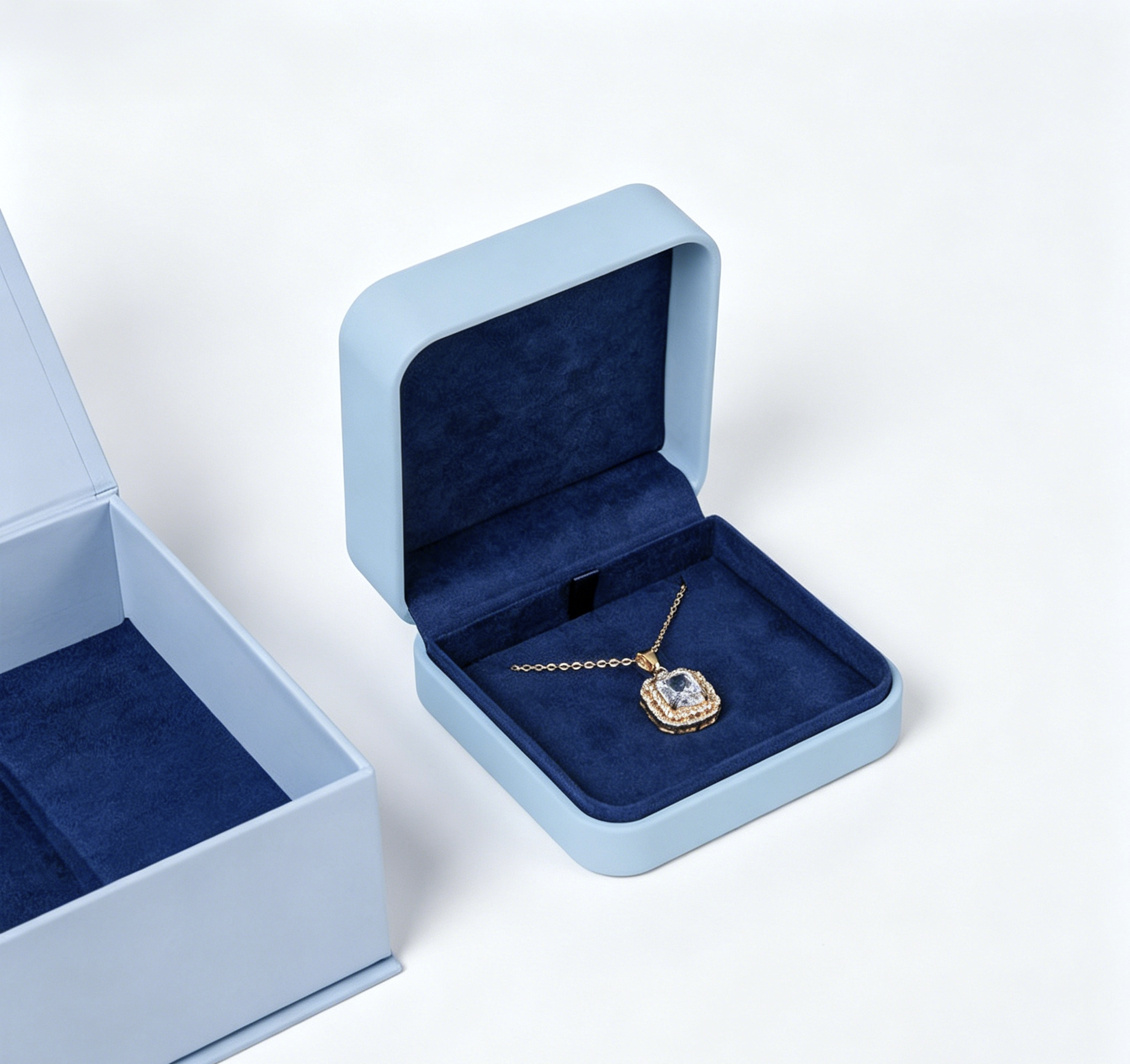 Premium jewelry box with outer box for certificate PQ356