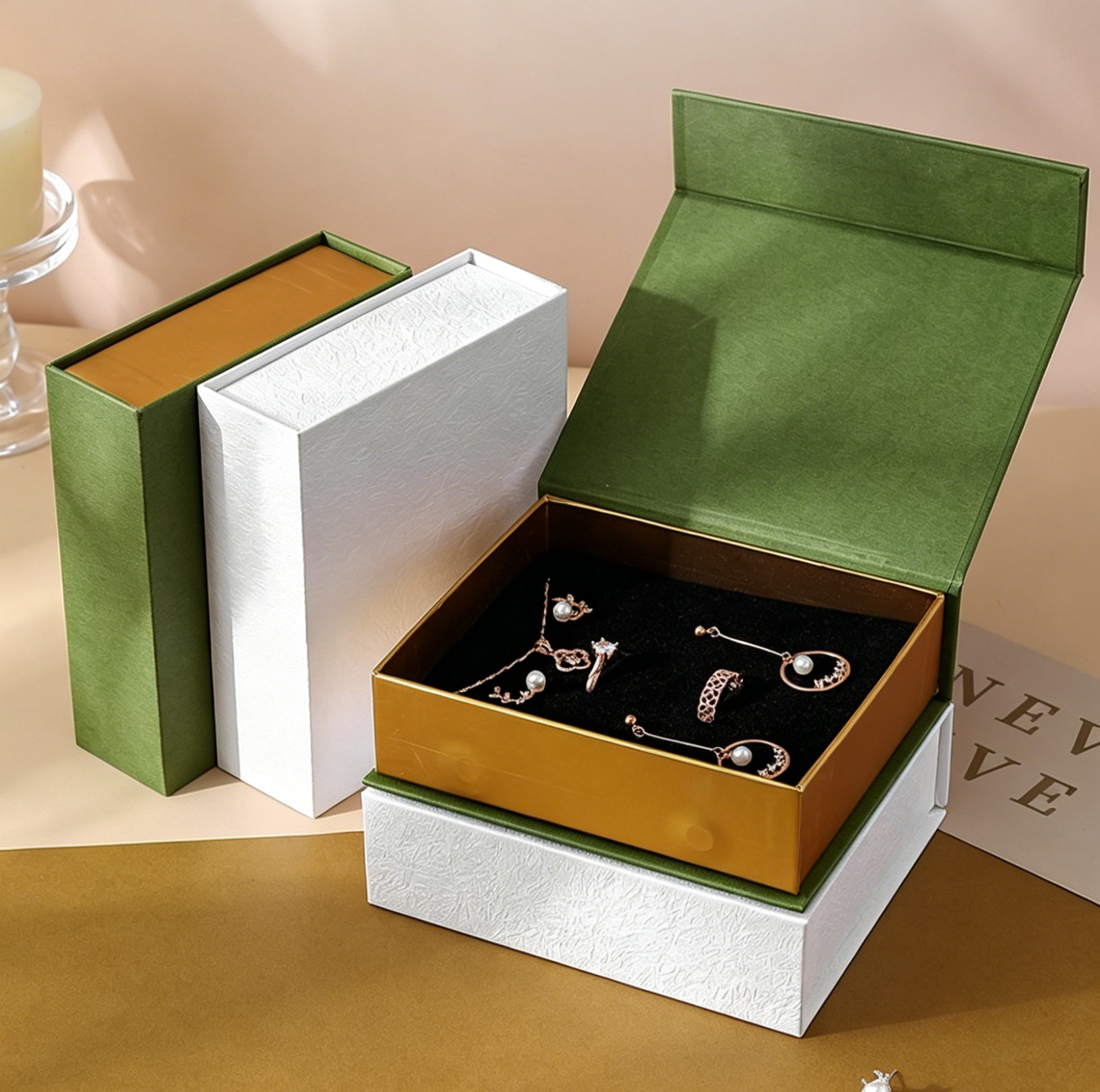 ECO big size universal jewelry box magnetic style EC743
