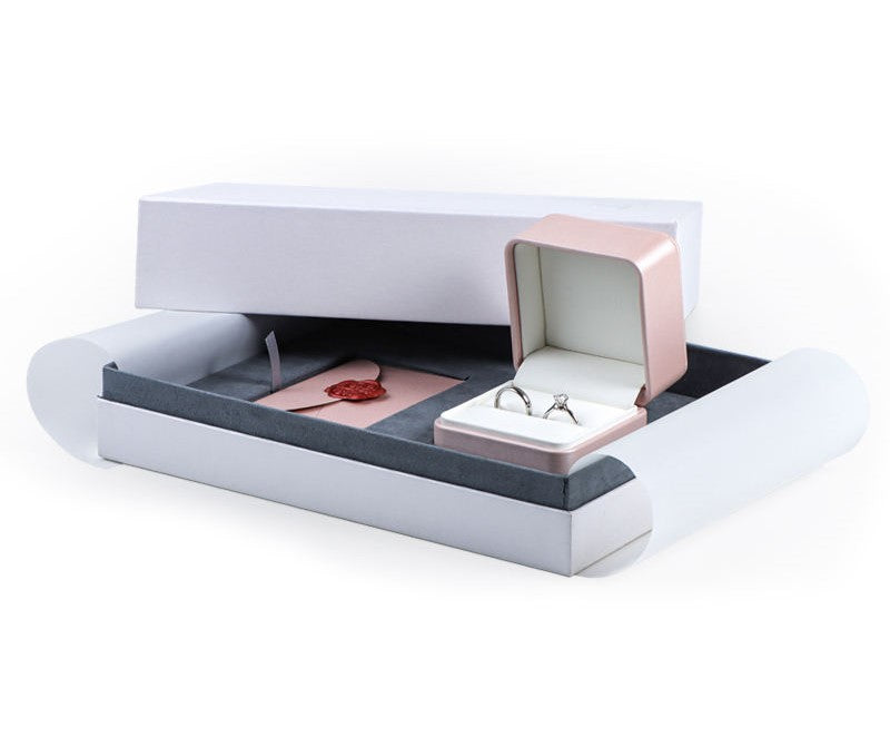 Premium jewelry box with outer box for certificate PQ946