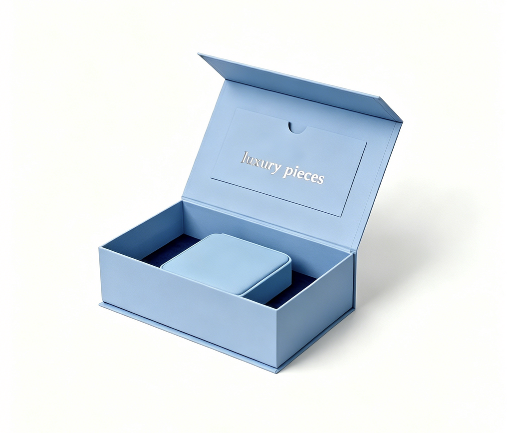 Premium jewelry box with outer box for certificate PQ356