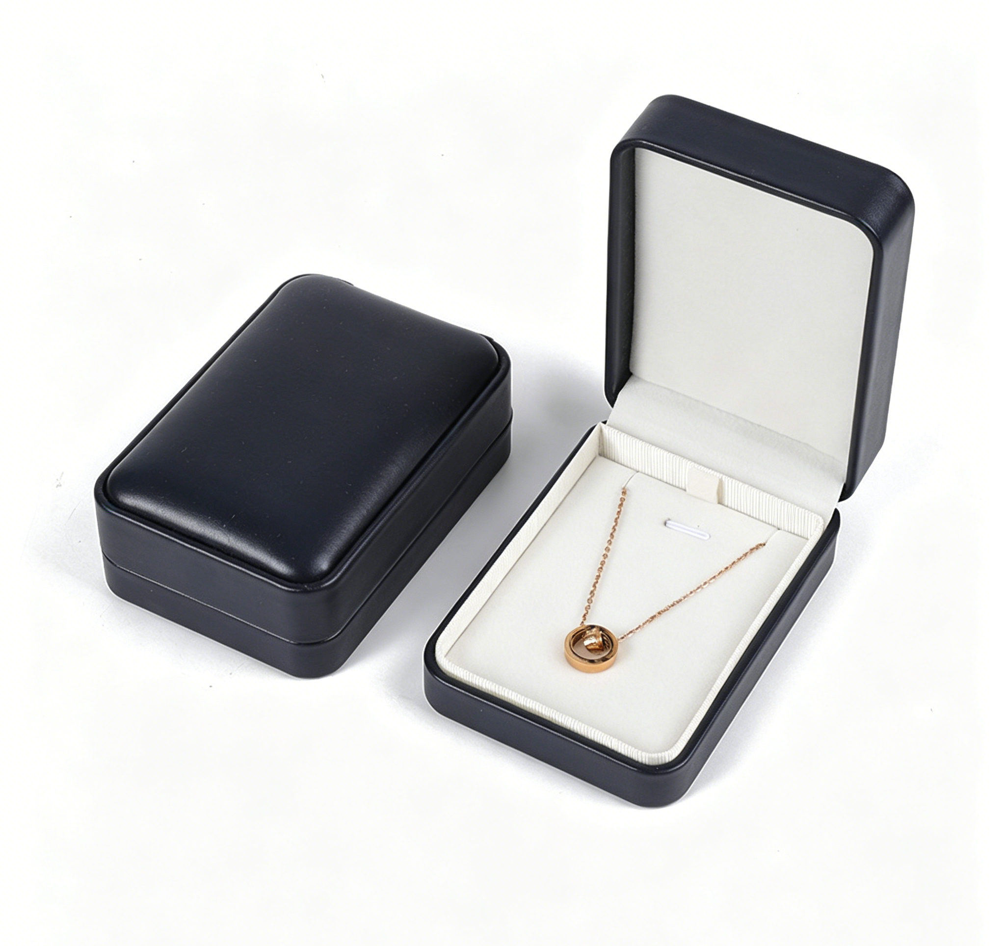 Soft pu leather fashion design ring box BL634