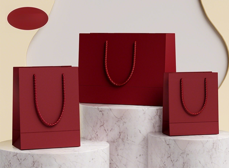 hot selling personalizable simple design paper bag 9 colors SP209