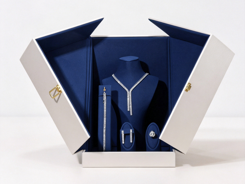 Refined luxurious jewelry display box BN001