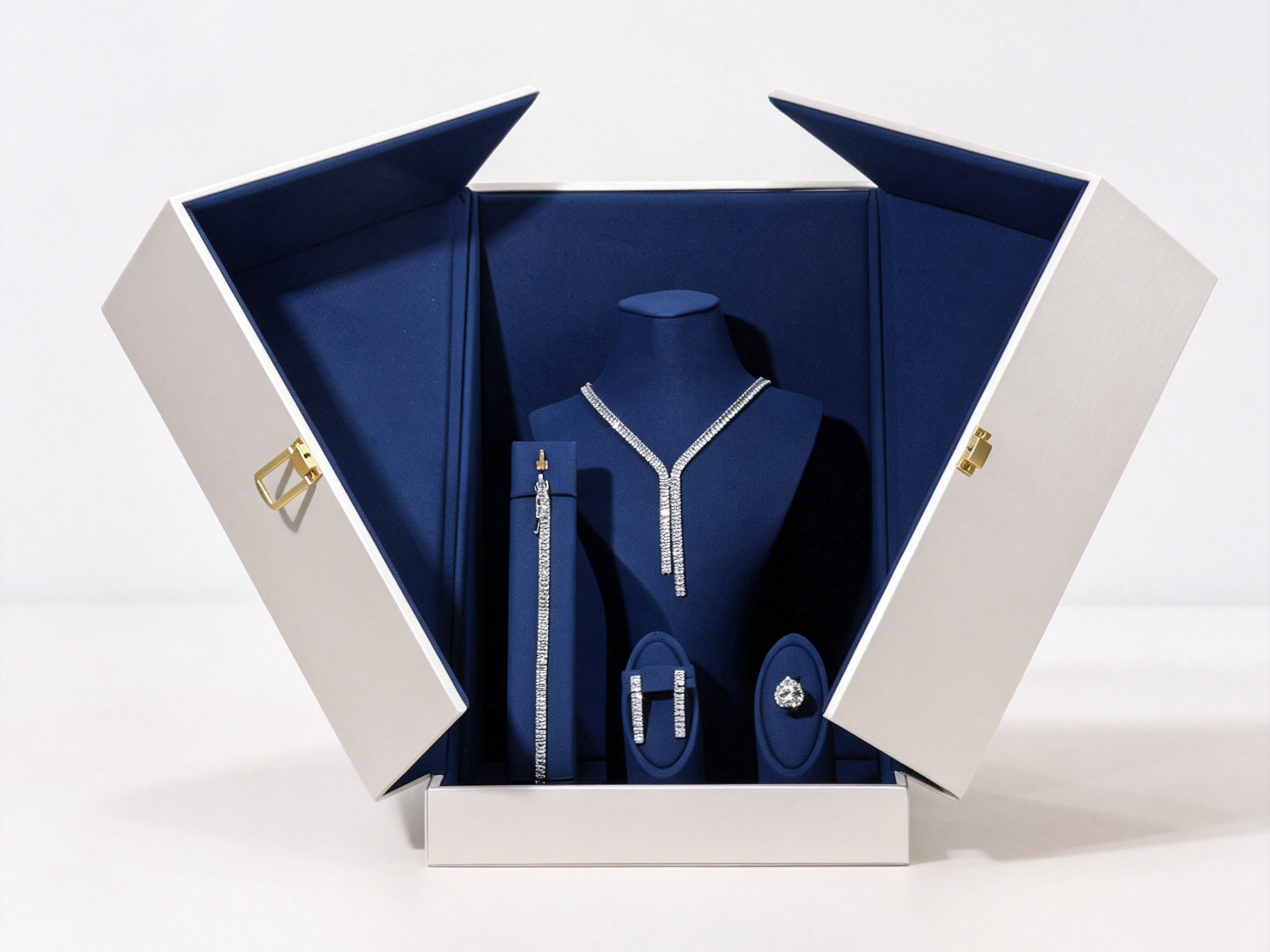 Refined luxurious jewelry display box BN001