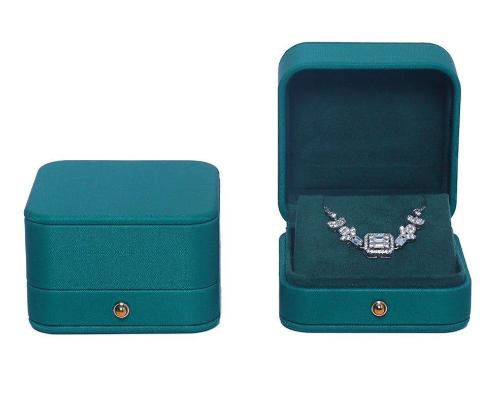 4 colors Pu leather material customizable ring box BL631
