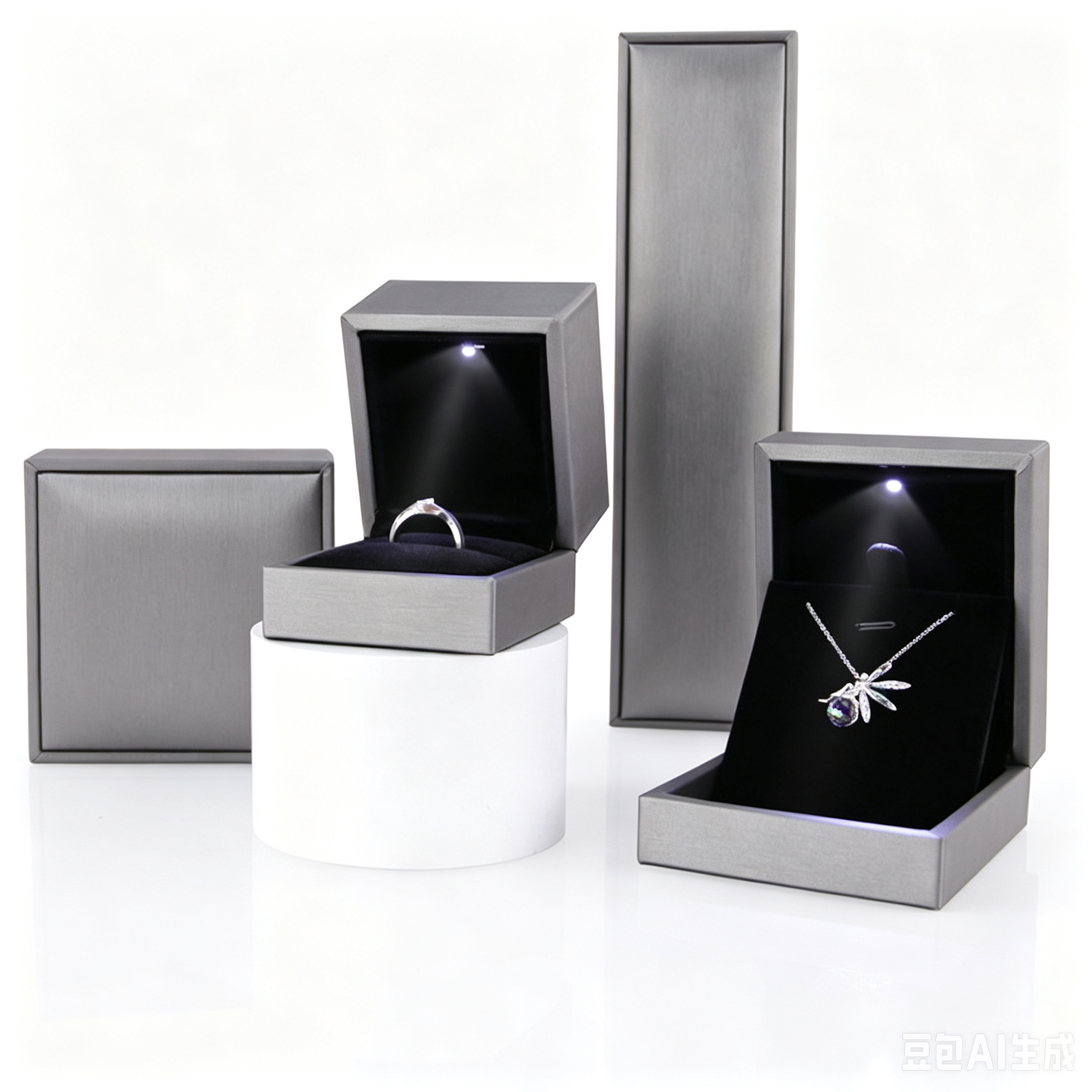 Classic style Pu leather LED light box L733