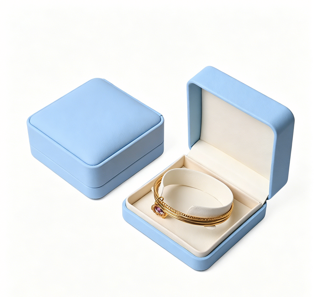 Affordable luxury hot sell pu leather ring box 5 colors BL985