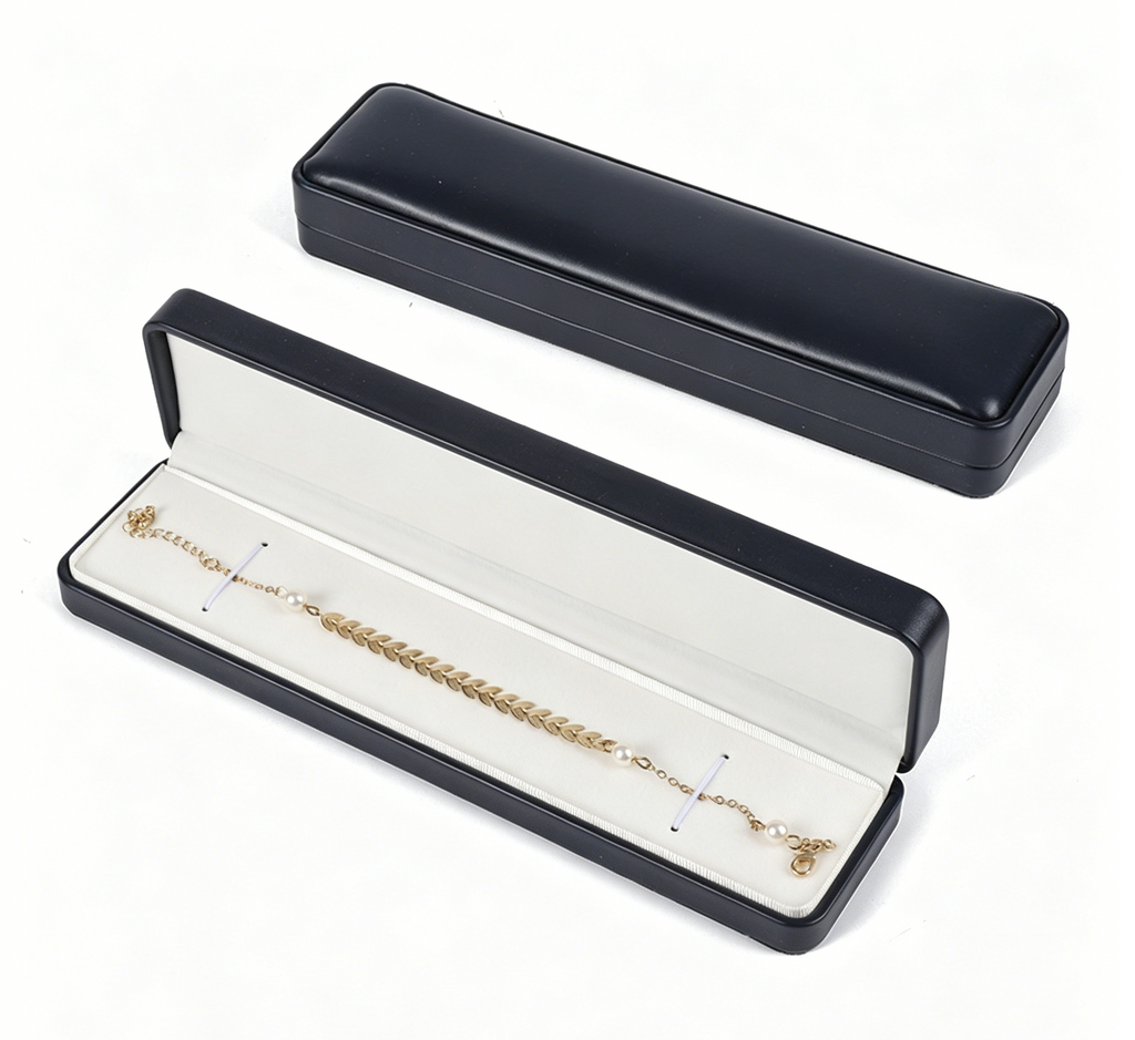 Soft pu leather fashion design ring box BL634