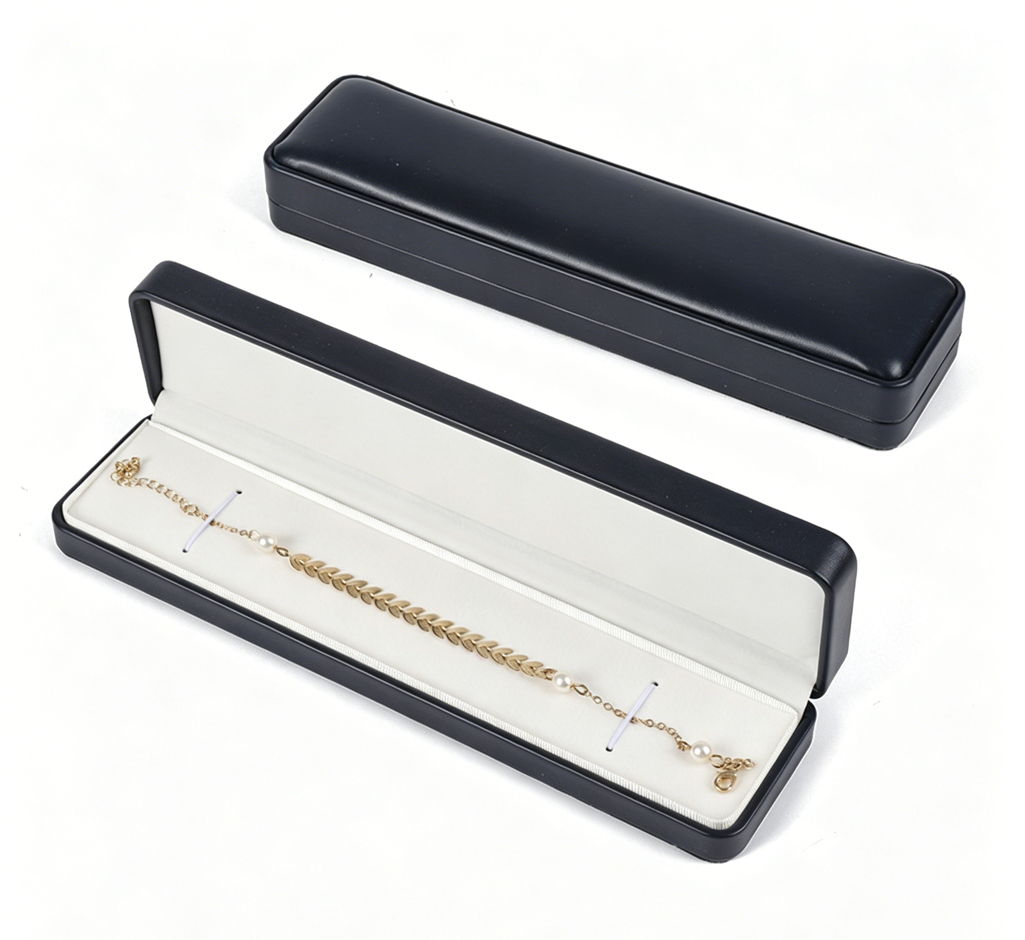 Soft pu leather fashion design ring box BL634