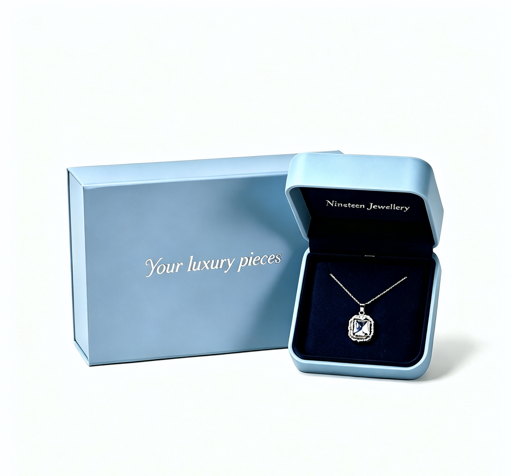 Premium jewelry box with outer box for certificate PQ356