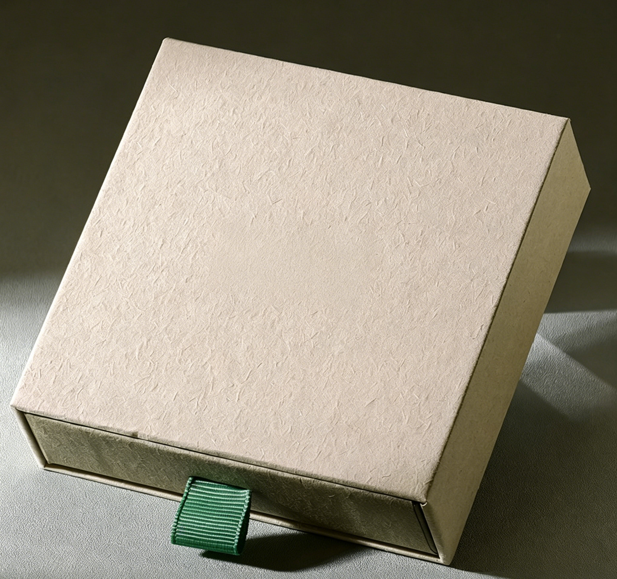 Eco cotton paper custom box for jewelry ES745