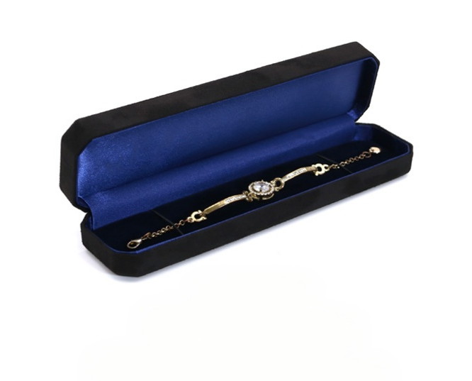Black suede material fine quality ring box BV348