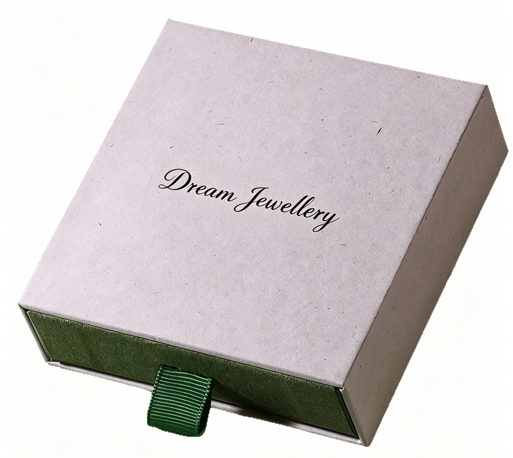 Eco cotton paper custom box for jewelry ES745
