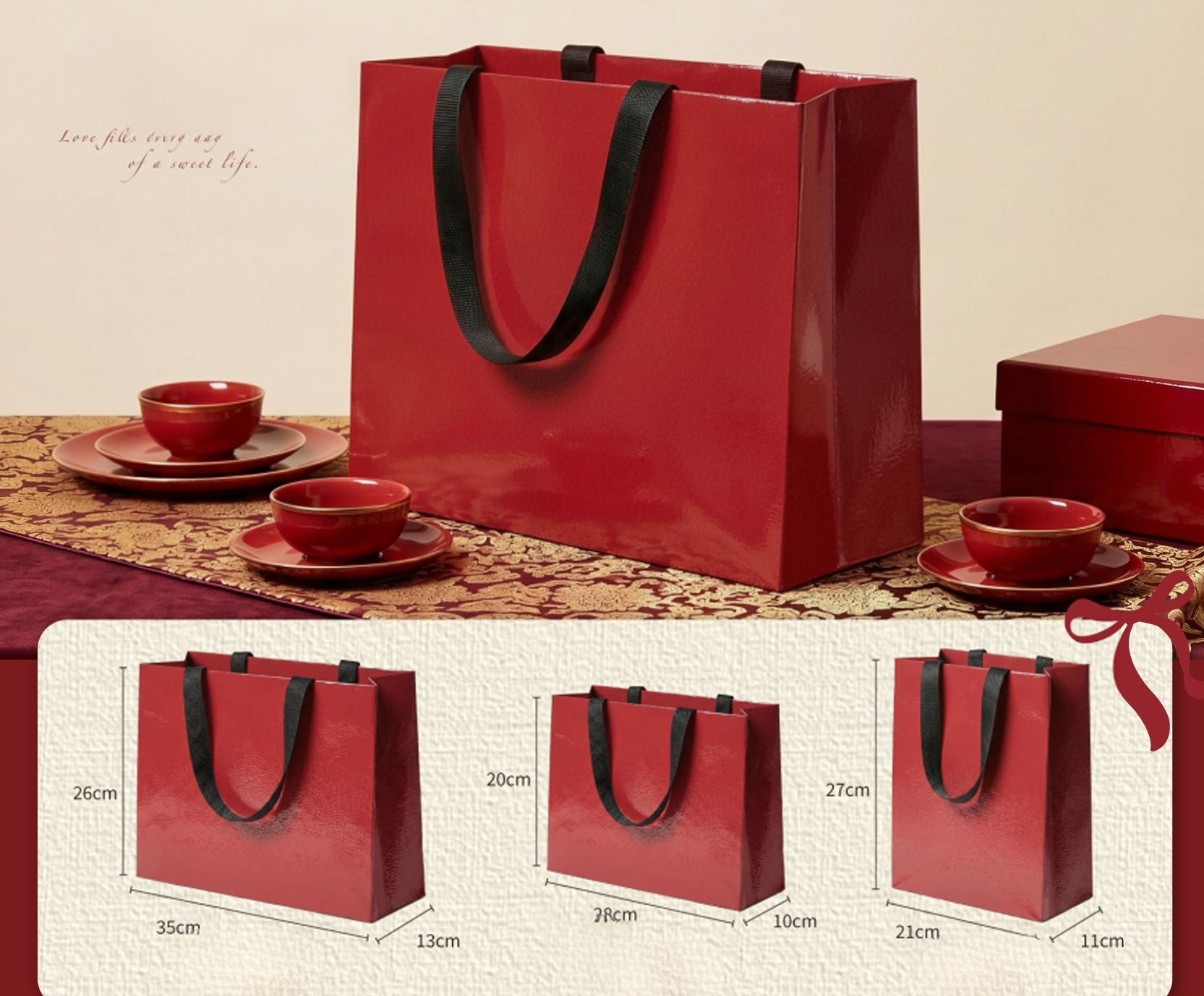Laminated fine quality shopping bag for jewellery, clothing store 5 colors SP236
