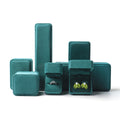 Teal color flannel fine quality ring box BV345