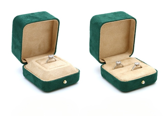 Premium microfiber box proposal wedding ring box BV211