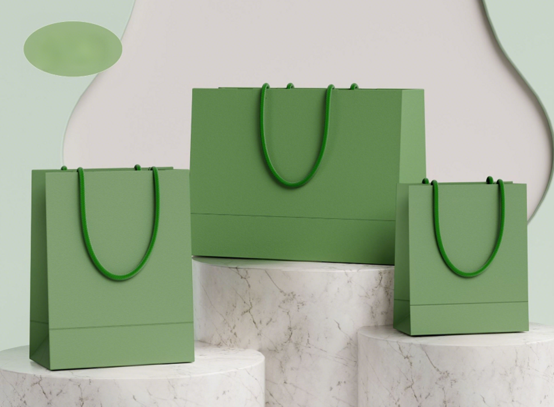 hot selling personalizable simple design paper bag 9 colors SP209