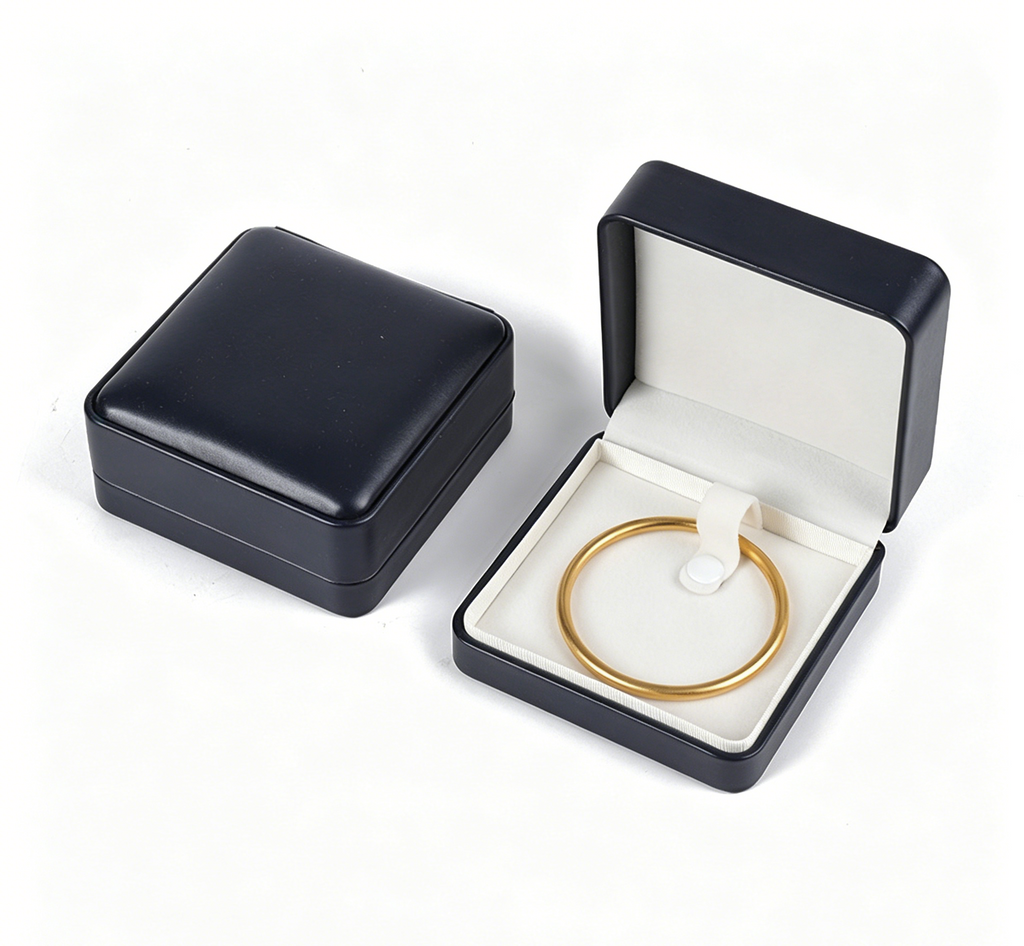 Soft pu leather fashion design ring box BL634