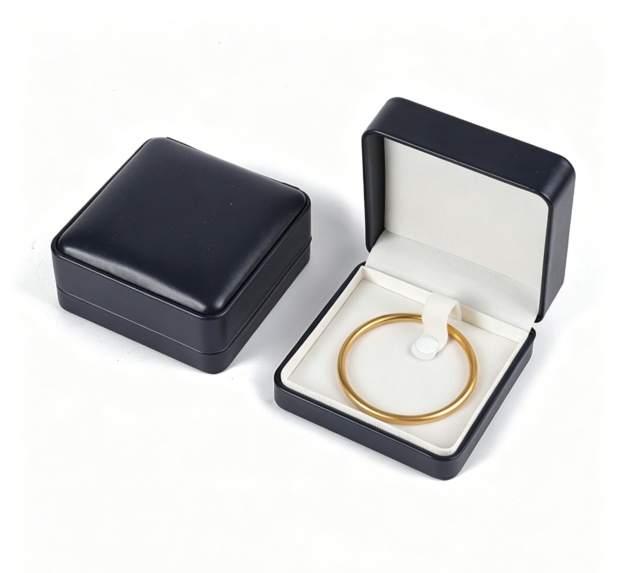 Soft pu leather fashion design ring box BL634
