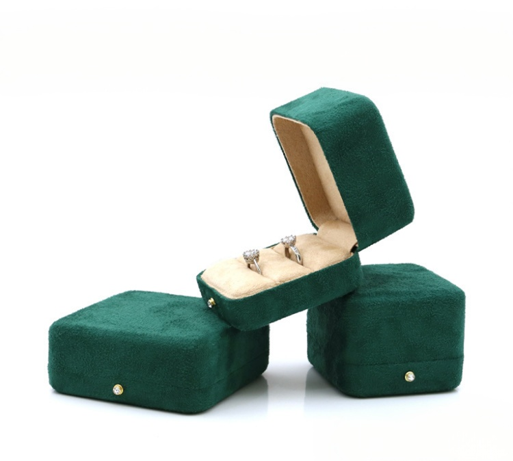 Premium microfiber box proposal wedding ring box BV211