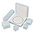 Silk velvet pearl decoration fashion jewelry ring box BV670