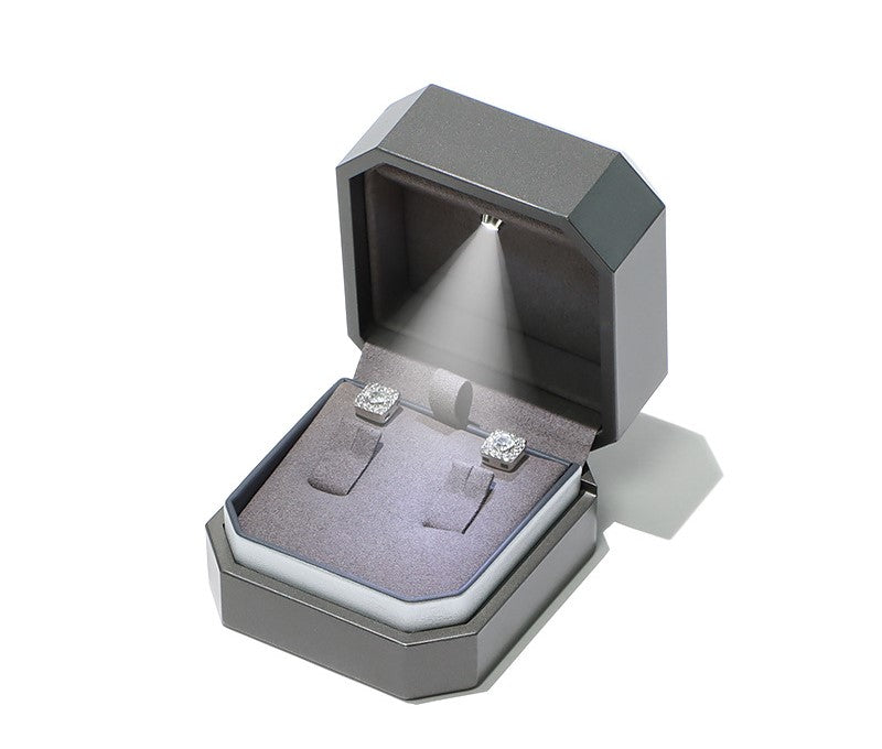 Exquisite design luxury jewellery packaging ring box with LED light L342