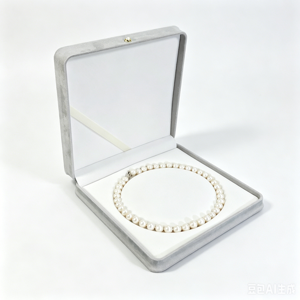Minimalist well-crafted pearl necklace box 4 colors BN477