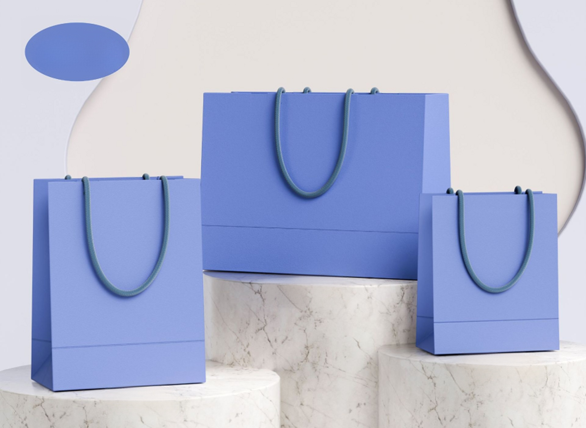 hot selling personalizable simple design paper bag 9 colors SP209