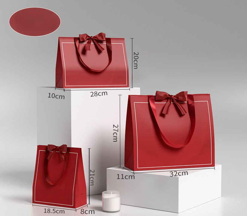 Multiple design ribbon bow practical gift bag SP244