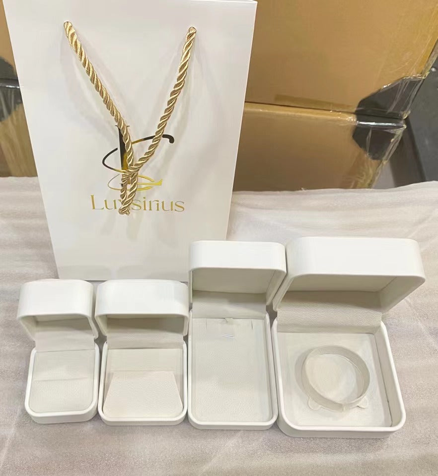 Soft pu leather fashion design ring box BL634