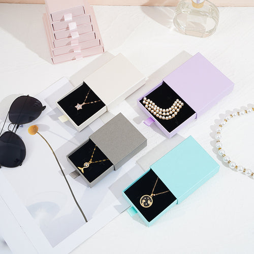 Convenient sliding design multiple color 2.5cm height paper box EC742