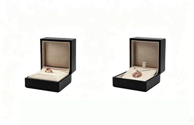 Premium high quality leather ring box BL545