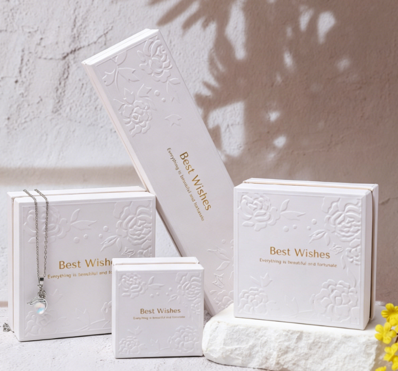 Embossed pattern simple style universal function paper box EC980