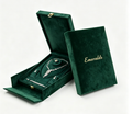 Customizable color high end necklace set box with outer package BN905