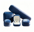 Round shape plush velvet ring box 4 colors BV647