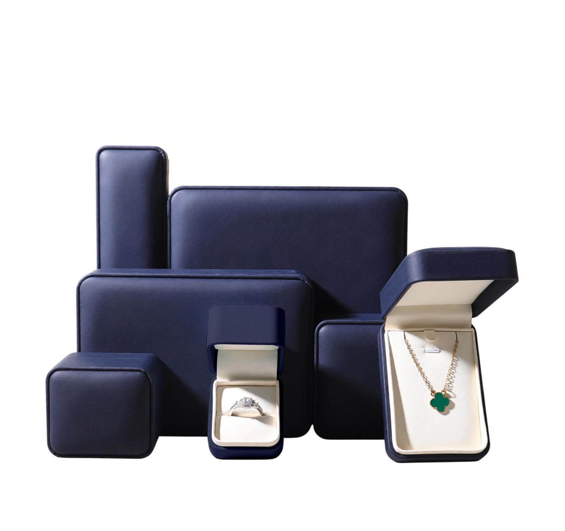 Affordable luxury hot sell pu leather ring box 5 colors BL985