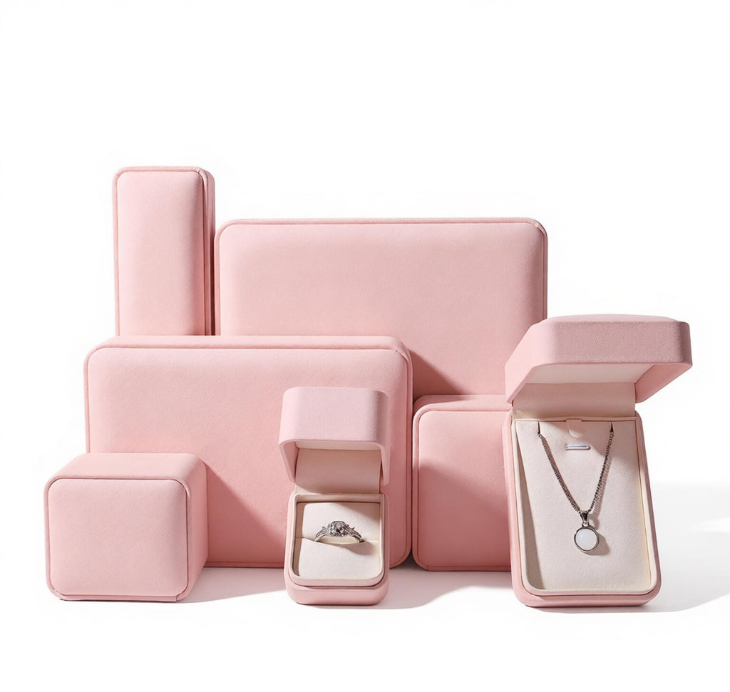 Affordable luxury hot sell pu leather ring box 5 colors BL985