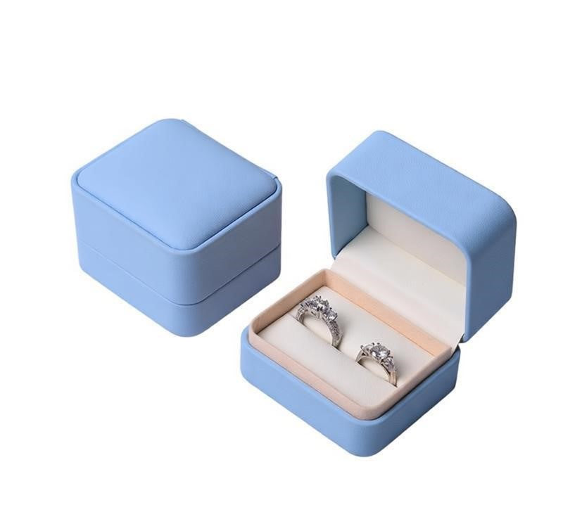 Affordable luxury hot sell pu leather ring box 5 colors BL985