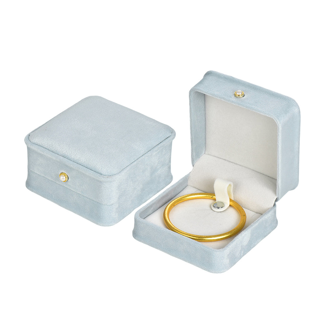 Silk velvet pearl decoration fashion jewelry ring box BV670