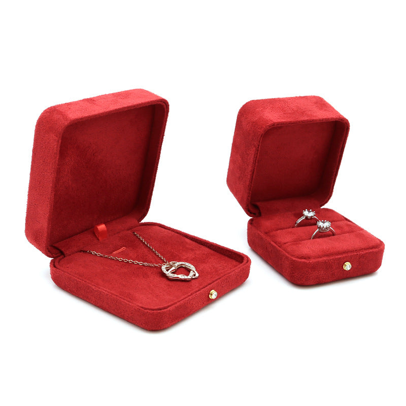Premium microfiber box proposal wedding ring box BV211