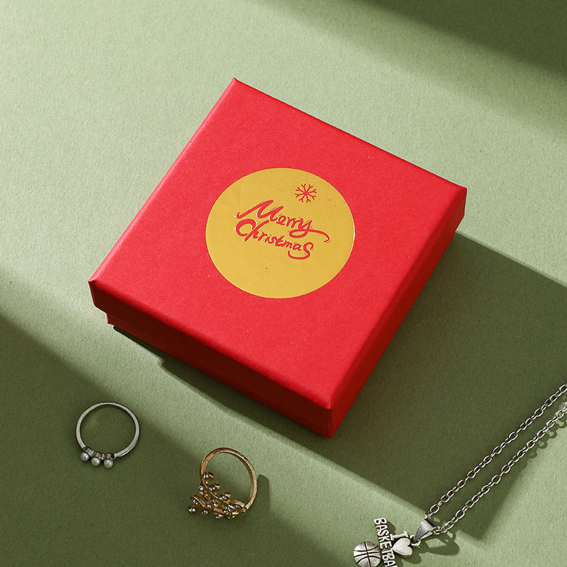 Christmas jewelry packaging boxes for bracelets, necklaces, and rings EC656