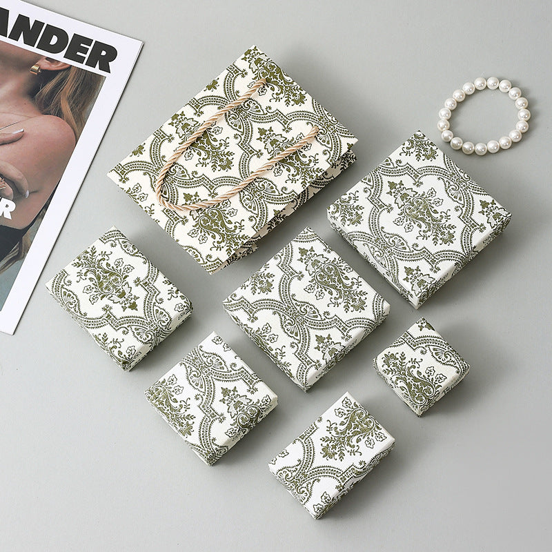 Ribbon style ring bracelet necklace jewelry gift box EC834