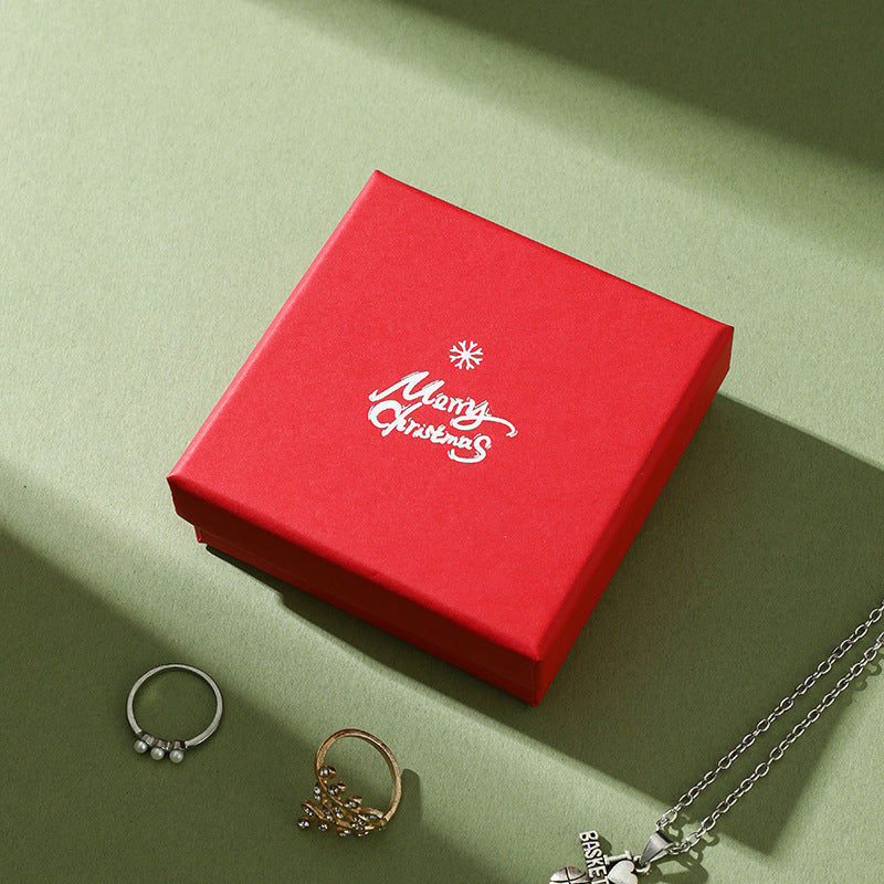 Christmas jewelry packaging boxes for bracelets, necklaces, and rings EC656