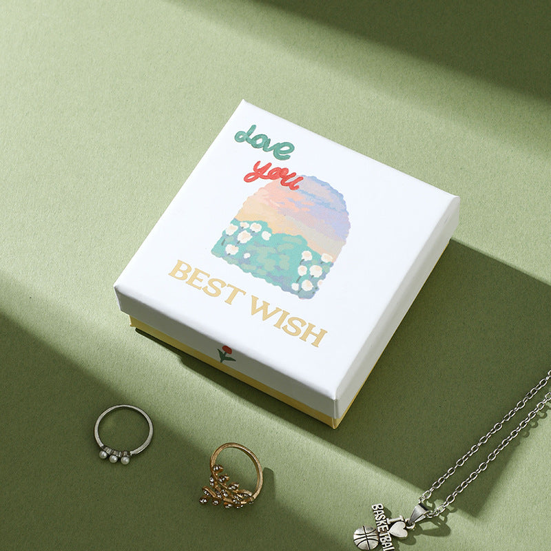 Christmas jewelry packaging boxes for bracelets, necklaces, and rings EC656